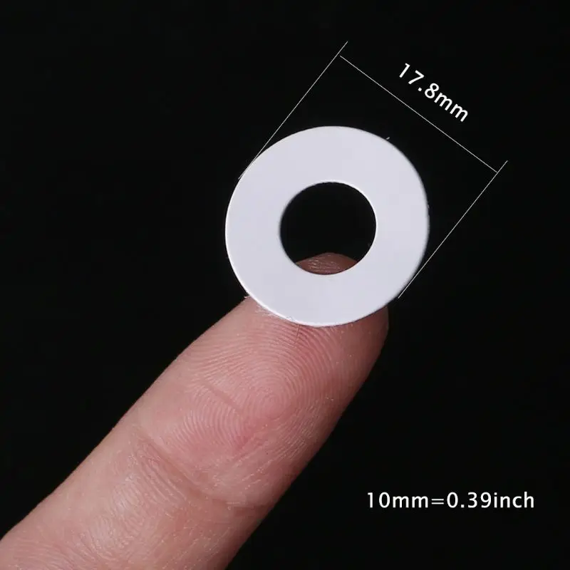100Pcs Li-ion Battery Anode Insulation Gasket Insulator Ring for 18650 Battery Anode Hollow Point Insulator Gasket Dropship