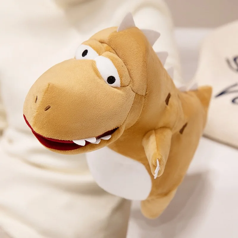 Juguetes de dinosaurios de peluche para niños, marionetas de historia para dedos de mano, muñecos Kawaii, juguetes educativos para bebés, Tiranosaurio Rex, regalo