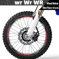 Motorcycle Wheel Sticker Decal Reflective Motocross Rim Stripe Tape Hub Accessories 21‘’18‘’For WR 250R 250F 450F