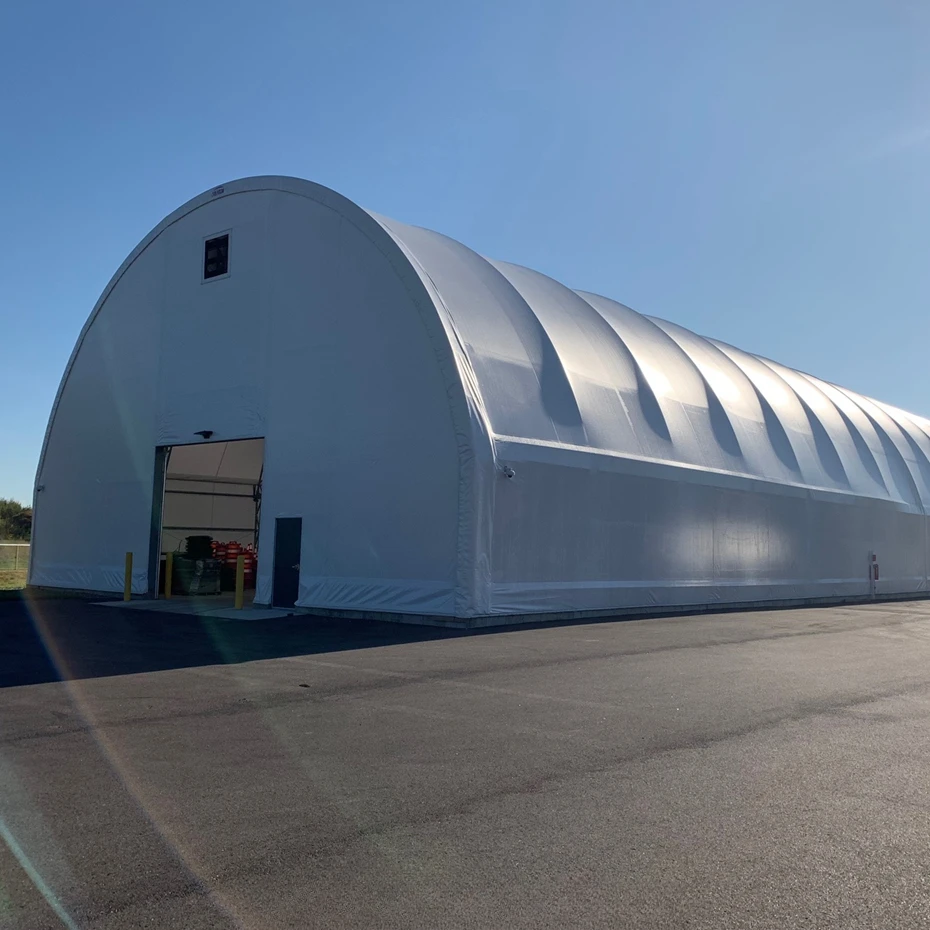 16x36m OEM/ODM 100-150kmH Wind Load garden shed plastic shelter warehouse hangar for sale