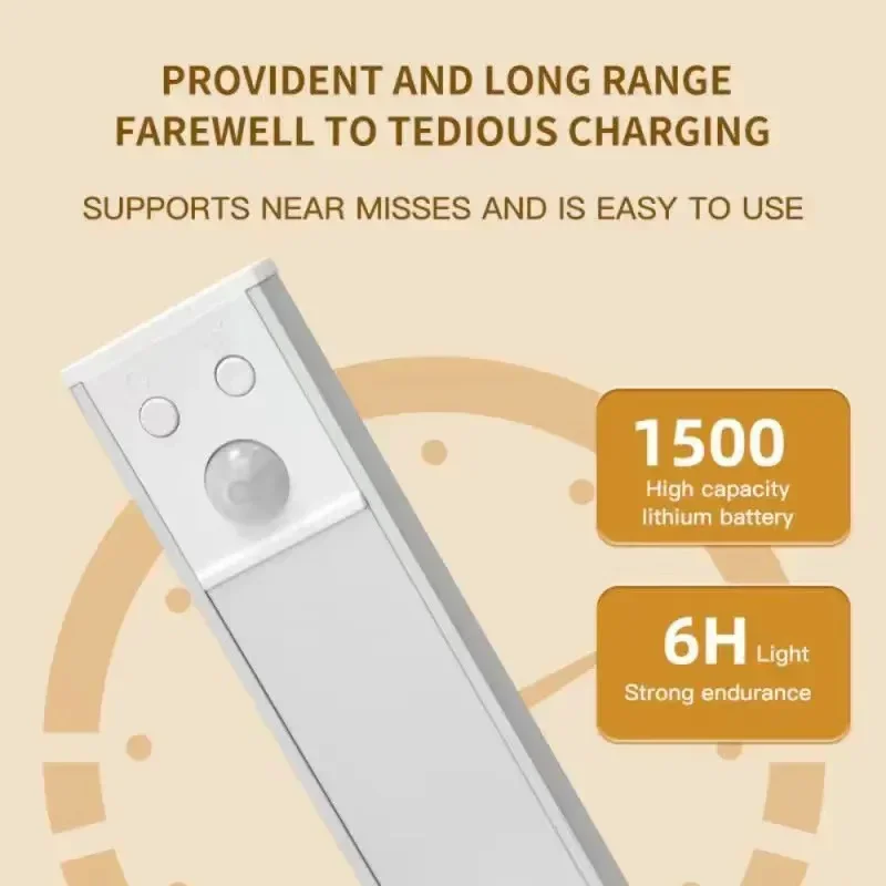 Under Cabinet Lights, Rechargeable Motion Sensor Light Indoor, Wireless and 3-Color Dimmable with Cat’s Eye Hill Effect