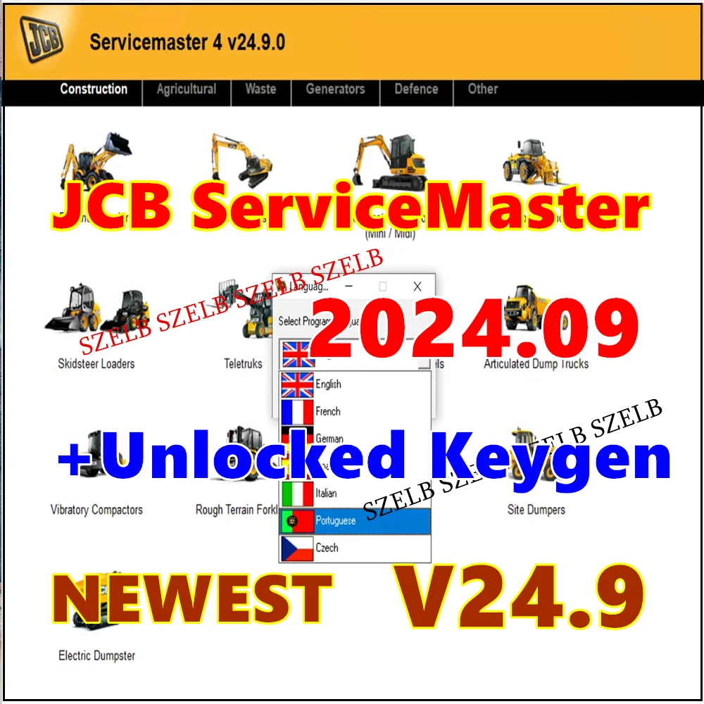 

JCB ServiceMaster 4 V24.9 [09.2024] Диагностическое программное обеспечение + клюг JCB полностью разблокированный / JCB SM (V23.2.7) [03/2023] бесплатная установка помогает