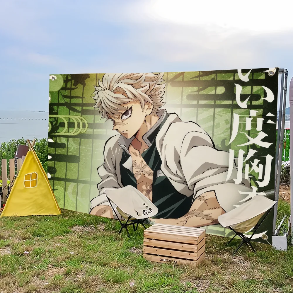 D-Demon S-Slayer Anime S-Shinazugawa S-Sanemis flag College Bedroom Living Room Home Dorm Decor Funny Tapestry Garage Bar Wall