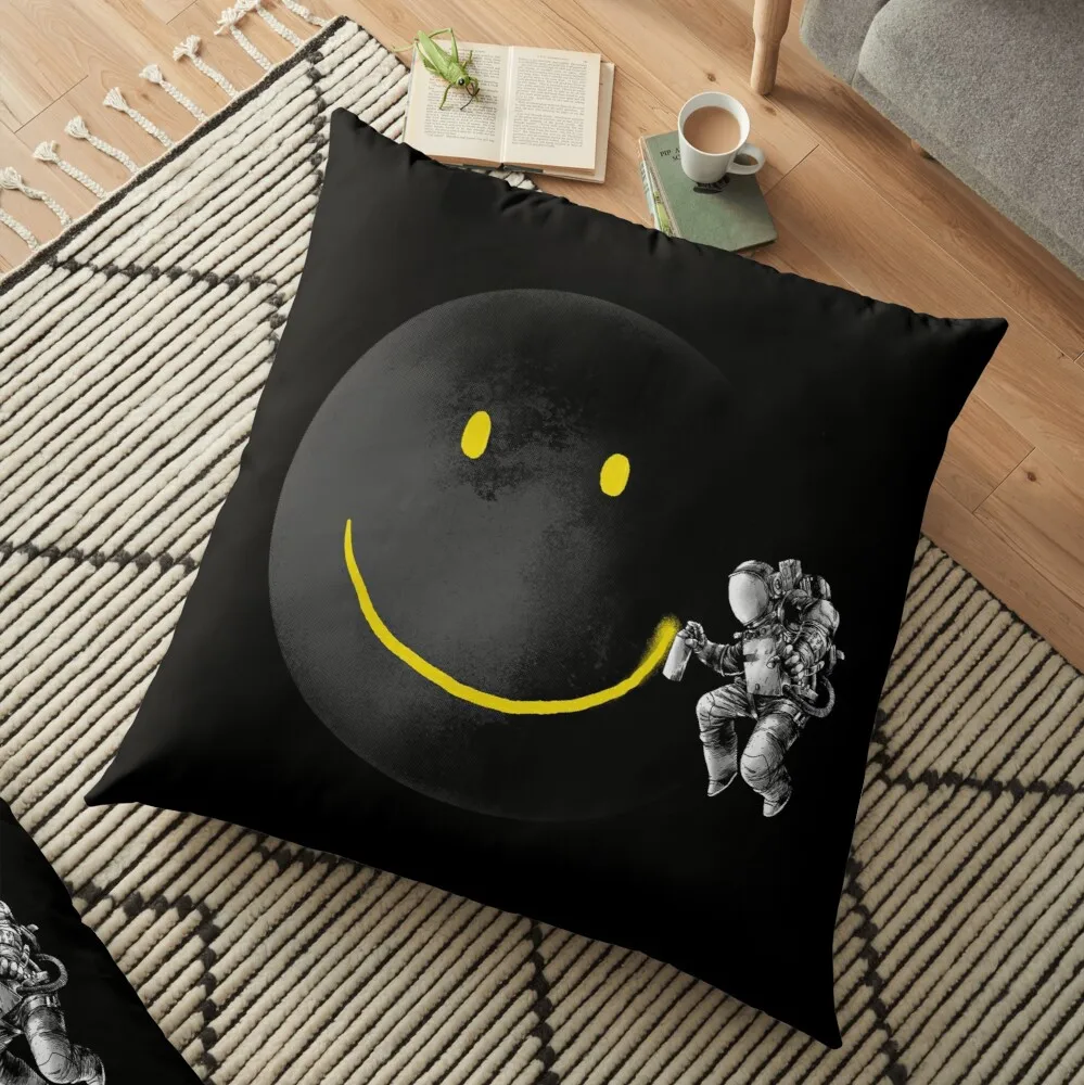 

Make a Smile Floor Pillow Throw Pillow