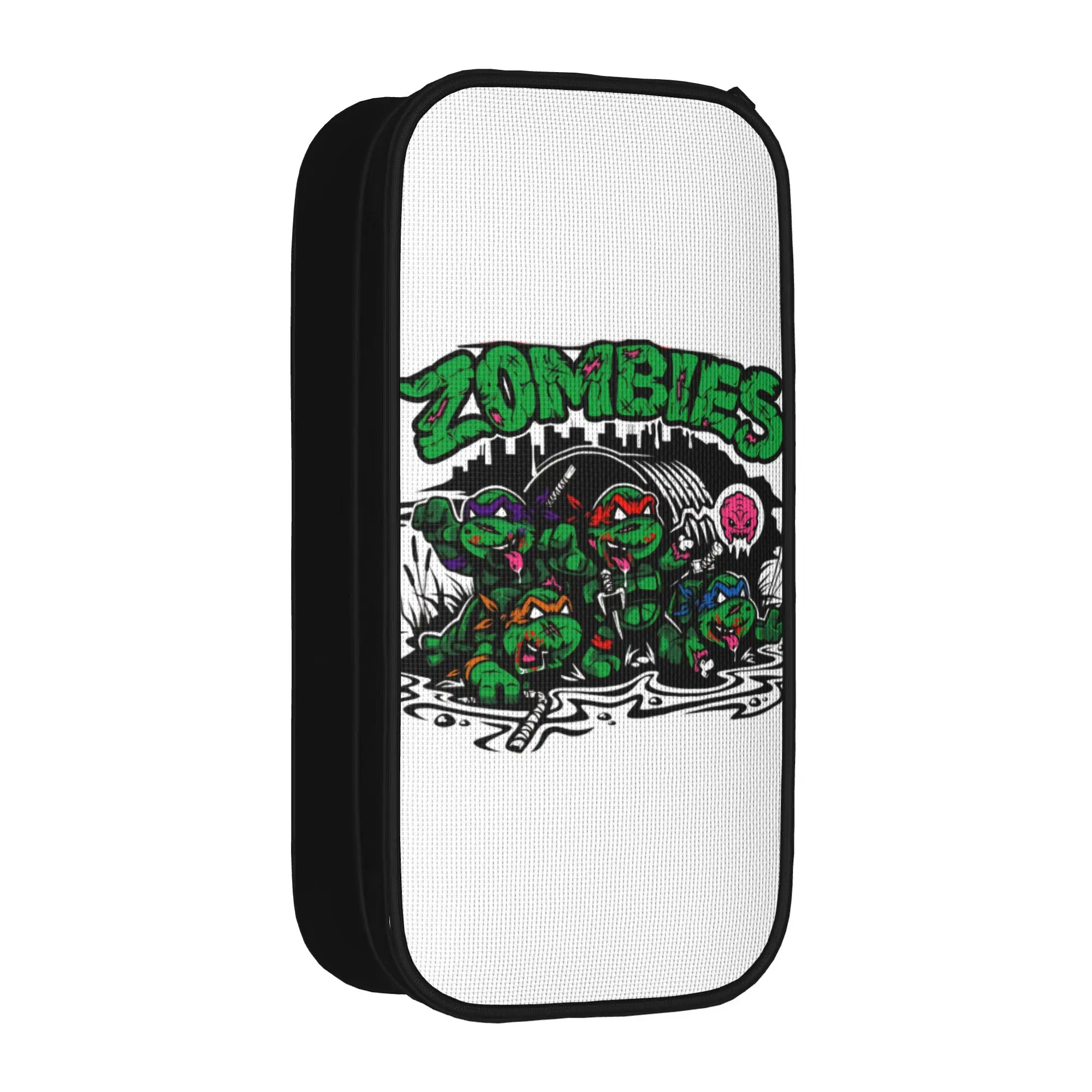 Cute TMNT T-Turtles Krraaaaanngs Pencil Case Pencil Box Pen Holder Large Storage Pencil Bags School Supplies Zipper Stationery