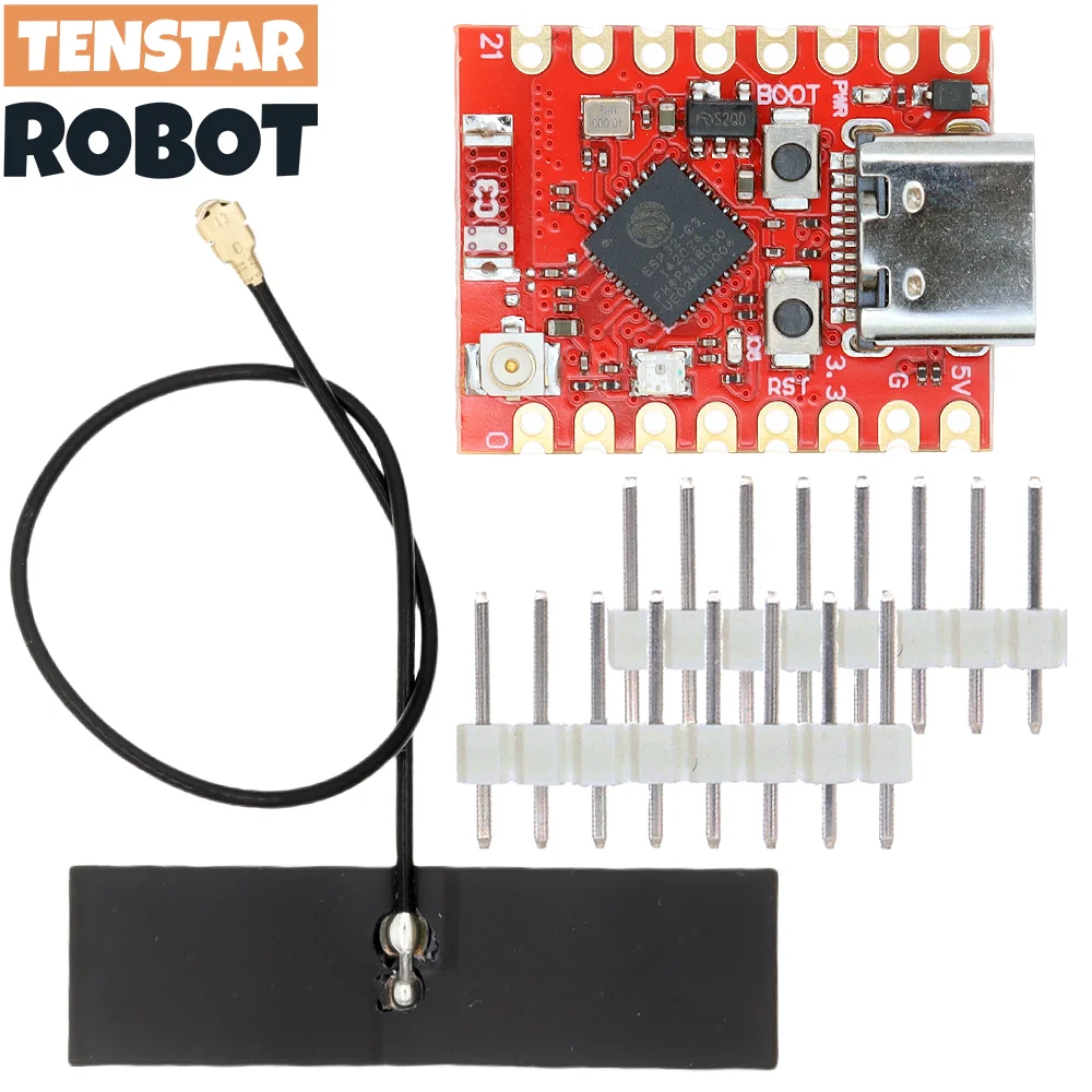 TENSTAR ESP32-C3 SuperMini Plus Development Board WiFi Bluetooth ESP32 C3 Super mini V2.0 Red Board