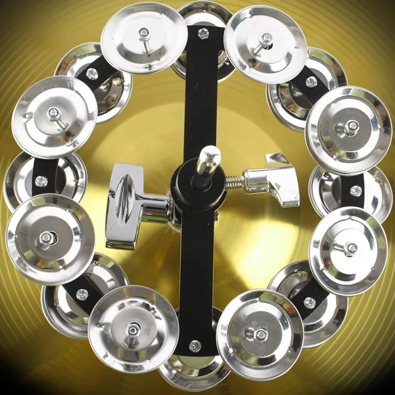Stainless Steel Hi-hat Ride Cymbal Professional Clear Melodious Durable Double-decker Hi-hat Cymbal Musical Instrument Accessory