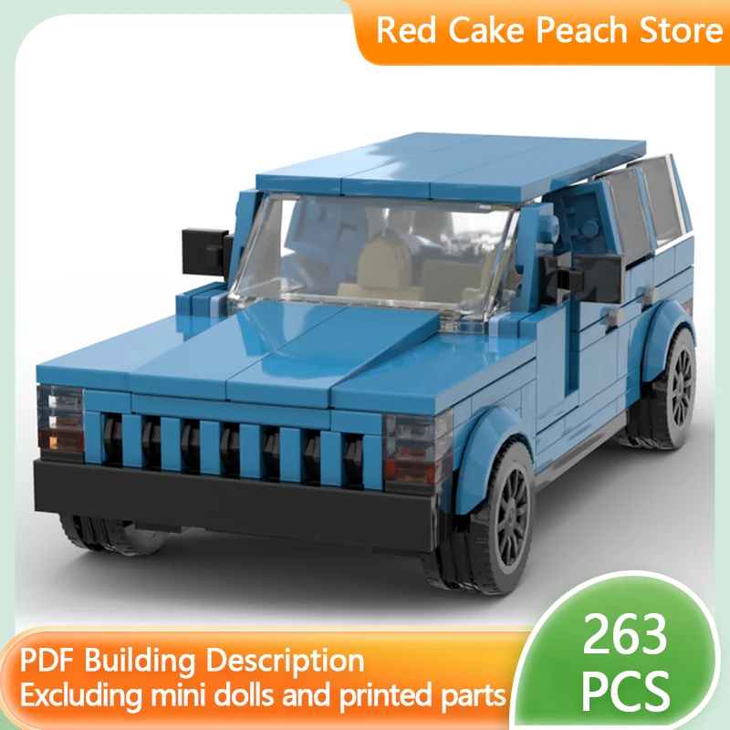

City Car Model MOC Building Bricks Cherokee XJ Off-Road Vehicle Modular Technology Children Holiday Gifts Assemble Toys Suit