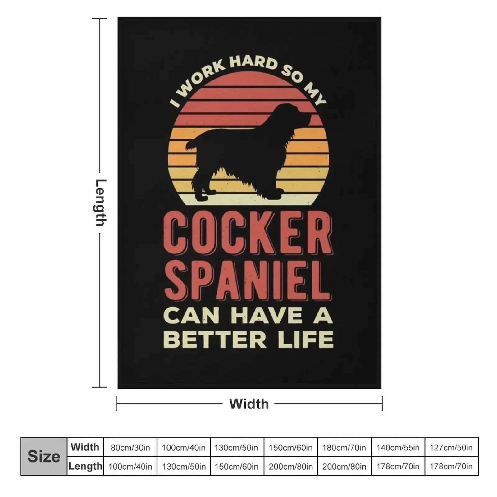 Cocker Spaniel Funny Throw Blanket Soft Big christmas decoration Summer Soft Beds Thermals For Travel Stuffeds Blankets