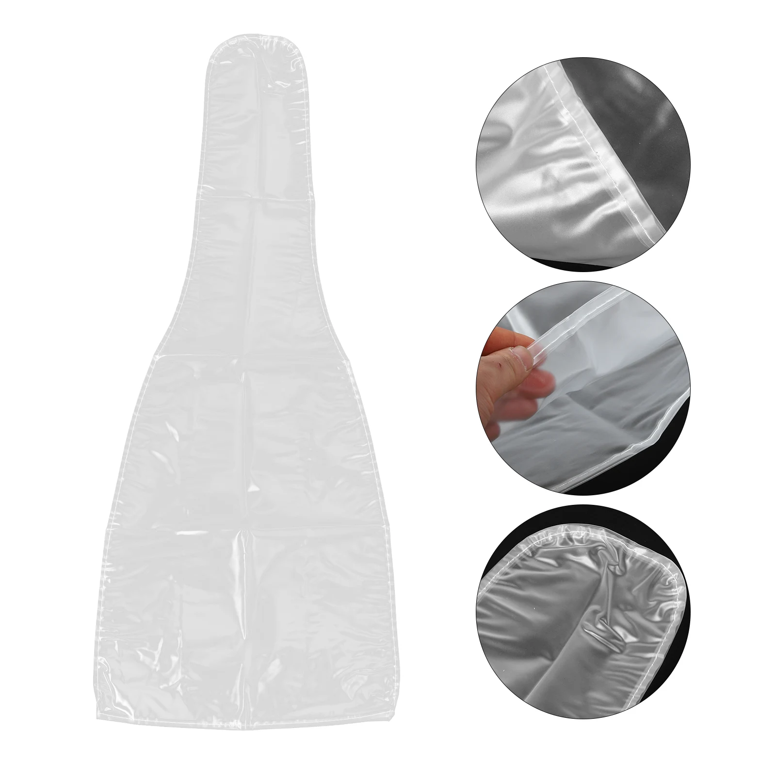 

Bass Guitar Cover Instrument Protective Transparent Frosted Pvc Electric Accessories