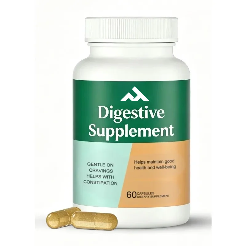 Digestive enzyme supplement for intestinal health support, 60 capsules