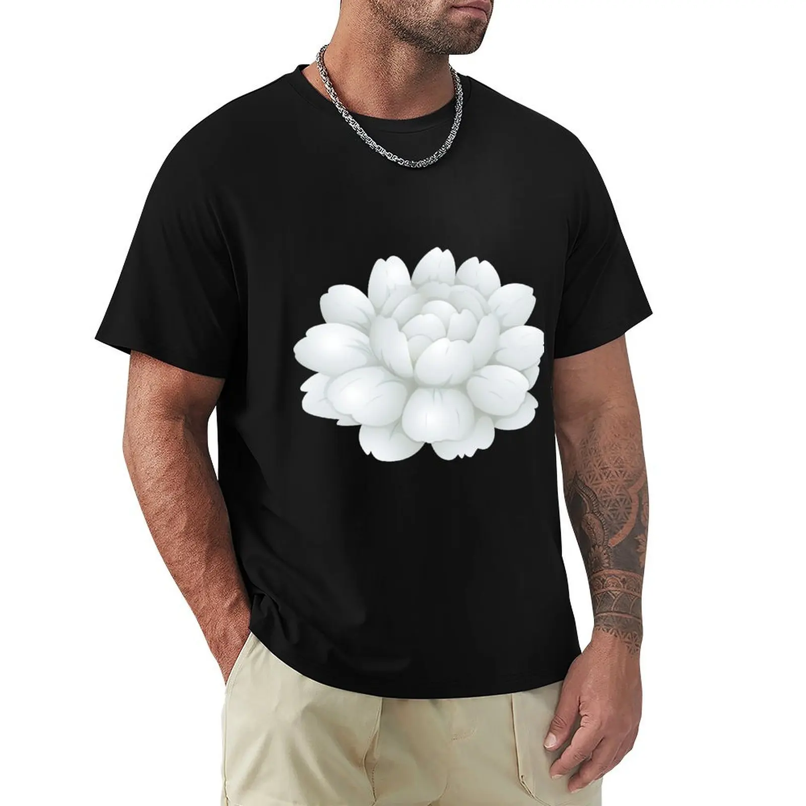 Jasmin flower T-Shirt t shirts for man graphic funny T-Shirt