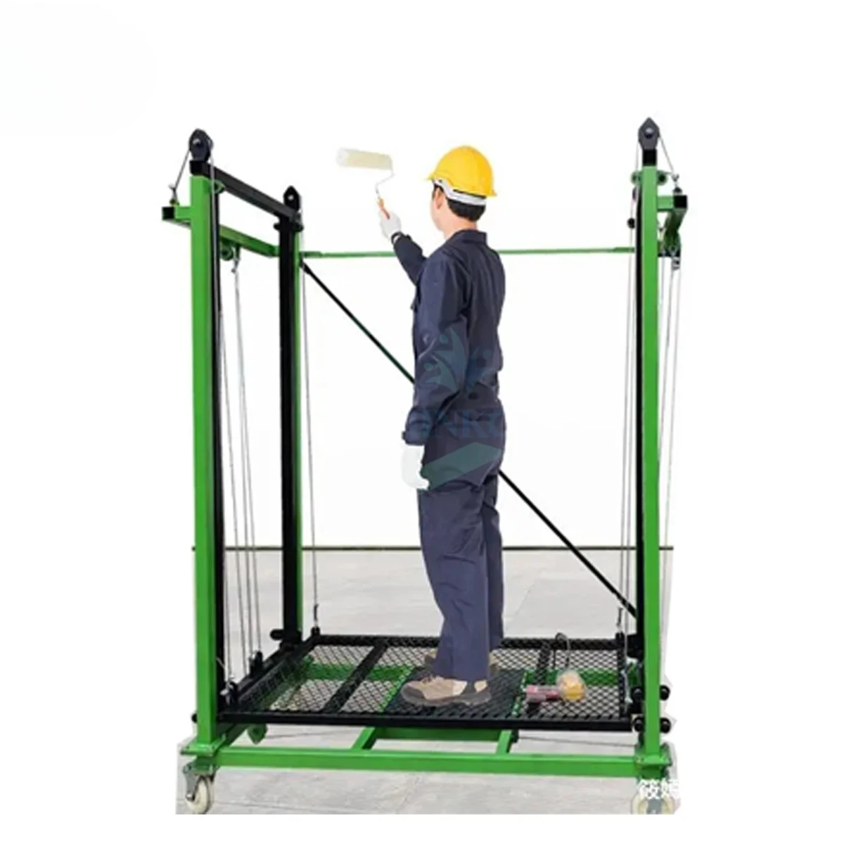 

Control electric lifting scaffold, electric motor, mobile telescopic folding, portable lifting scaffold platform