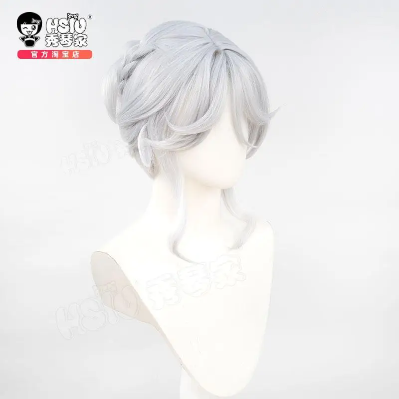 Game IdentityⅤFemale Dancer Cosplay Wig Drifting Moonlight Outfit Natasha Zelle White Hair For Halloween Carnival Party Role Pla