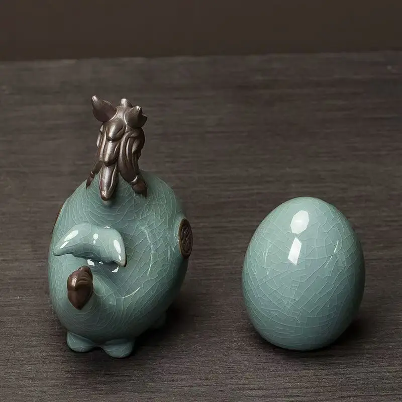 Creative Dragon Decoration Ceramic Lucky Mascot Living Room Wine Cabinet Decoration Office Desktop