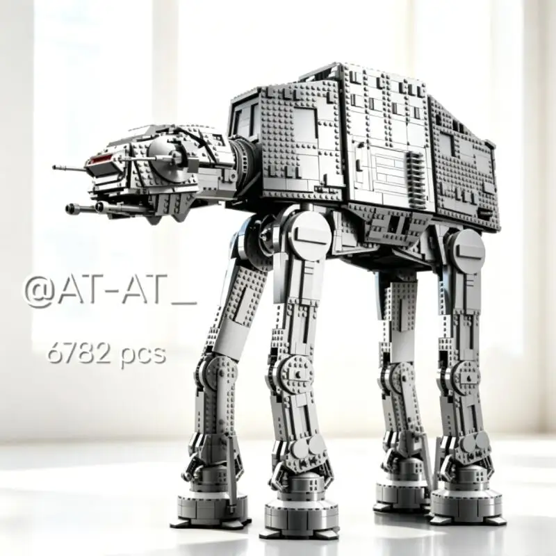 

2026 New 6782PCS Large Space ATAT Compatible 75313 Building Blocks Bricks UCS Model Toys for Adults Birthday Christmas Gifts
