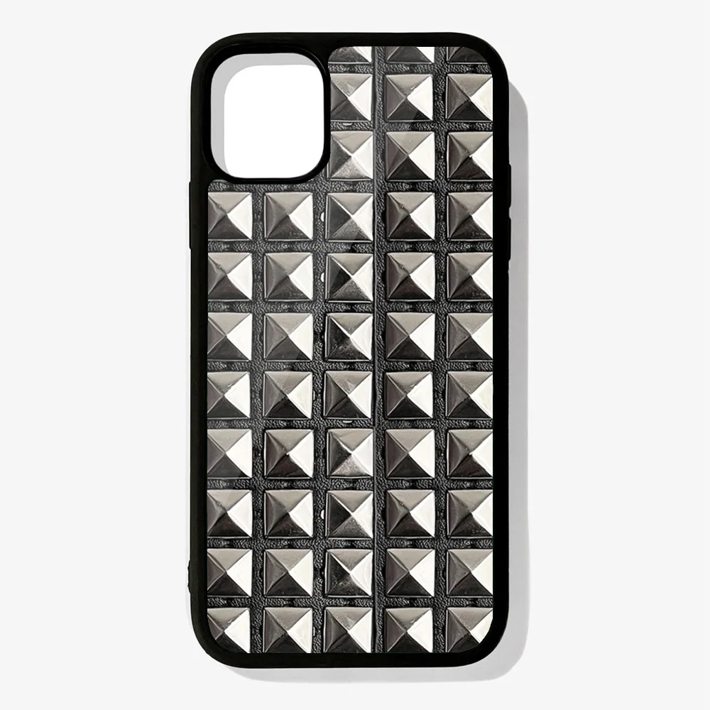 Rubber Silicone Phone Case Cover For iPhone 16 15 14 13 12 11 Pro Max Mini  Plus X XS XR Studded - AliExpress 202192403