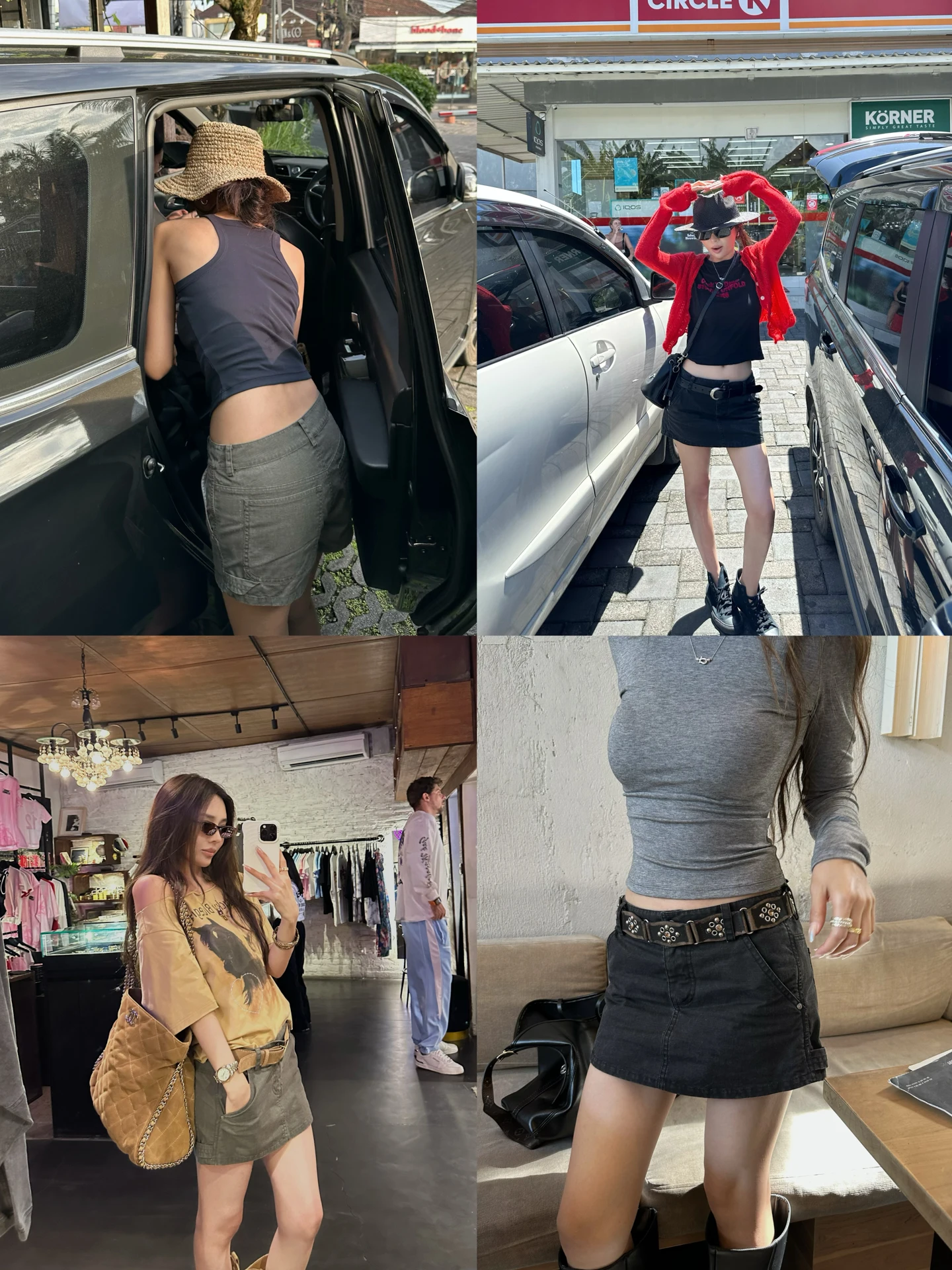 

Летние женские шорты-юбка NanaByNana из хлопка с низкой посадкой, повседневные, для работы и отдыха