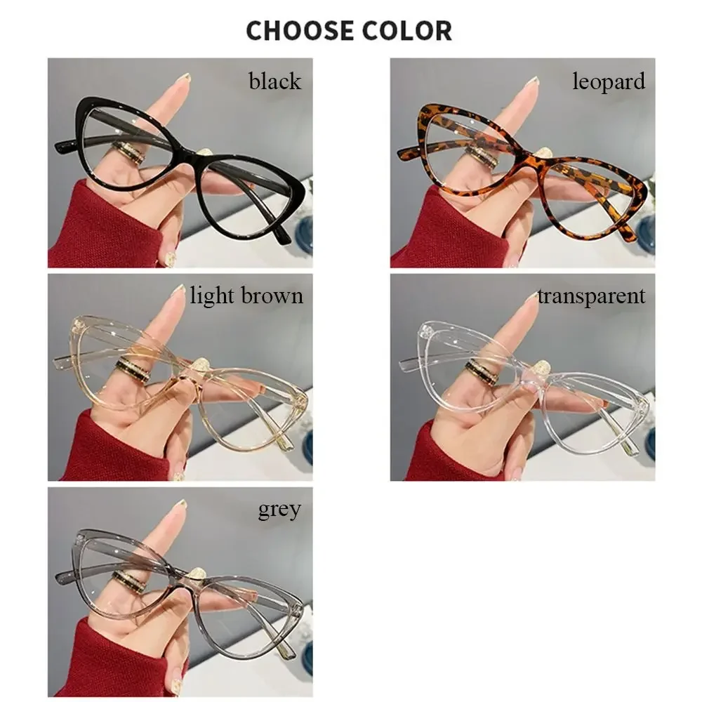 Women Anti Blue Rays Glasses Fashion Cat Eye Computer Goggles Big Frame Eyeglasses Care Blue Light Blocking Eyewear