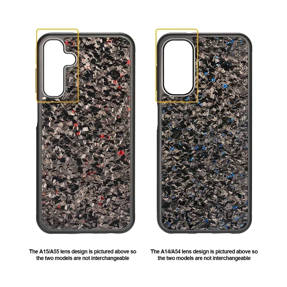 

L-Luxury Real Carbon 100% Fiber For Samsung Galaxy A15 A55 A14 A54 A33 A34 A73 5g Anti-Slip Bezel All-Inclusive Drop-Proof Case