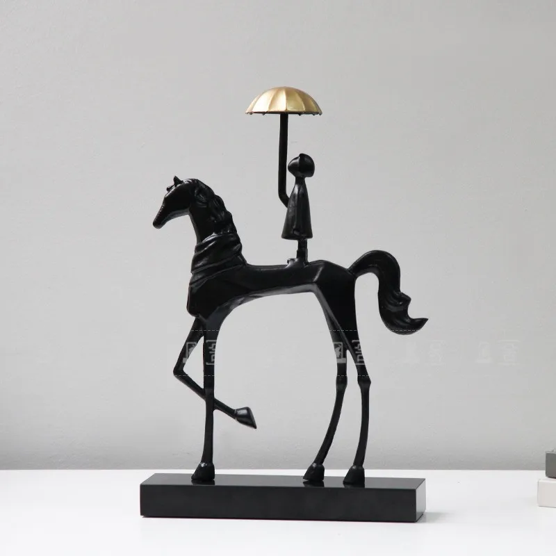 Creative Aluminum Cast Umbrella Stand for Modern Minimalist Decor Girl Statue for Living Room Entryway TV Cabinet Decoration