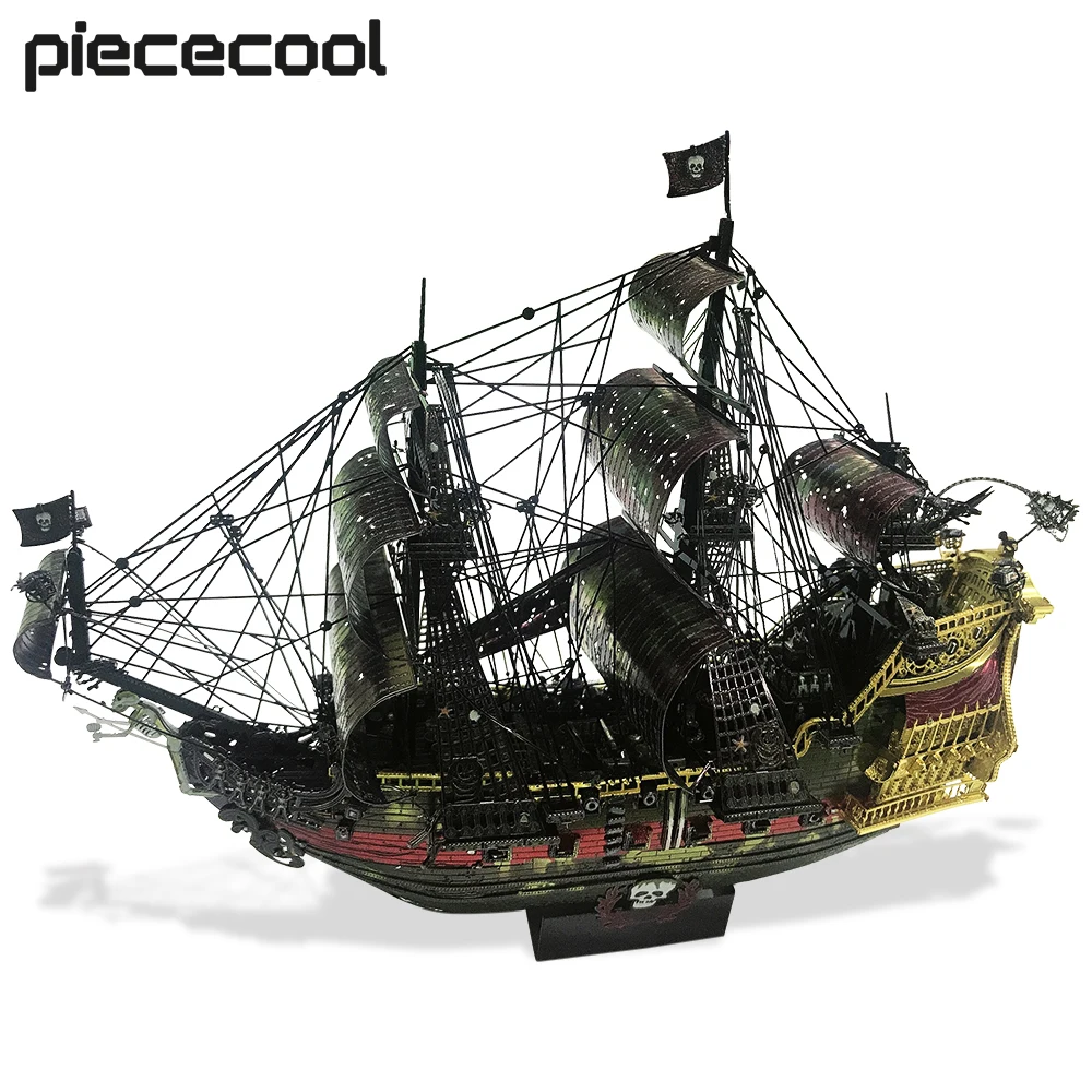 

Piececool Model Building Kits The Queen Anne's Revenge 3D Metal Puzzle Birthday Gifts for Adult DIY Toys Jigsaw for Collection