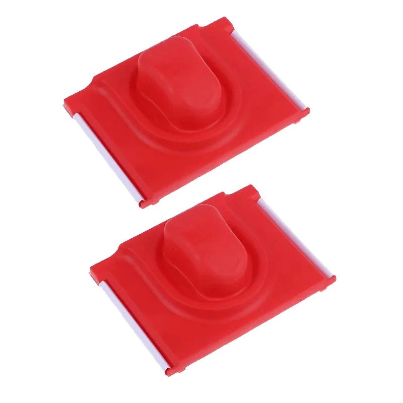 2pcs 5 Inch Paintbrush Shaped Paint Trim Brush Red Nylon Plastic Handle Tool Brush For Edges/corners Nylon Bristles