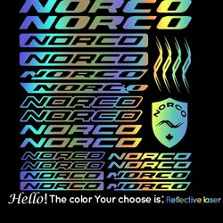 Vinyl Graphic Decal Set, For NORCO Bike Frame, Car Styling (Mountain Cycling, ATV, BMX, Road Racing, Bicycle)