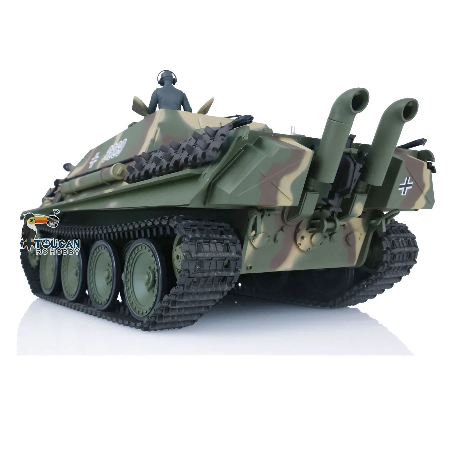 Henglong 1/16 7.0 Plastic Jadpanther FPV RTR RC Tank 3869 Steel Gearbox Smoke Effect Infrared Battle TH17438-SMT7