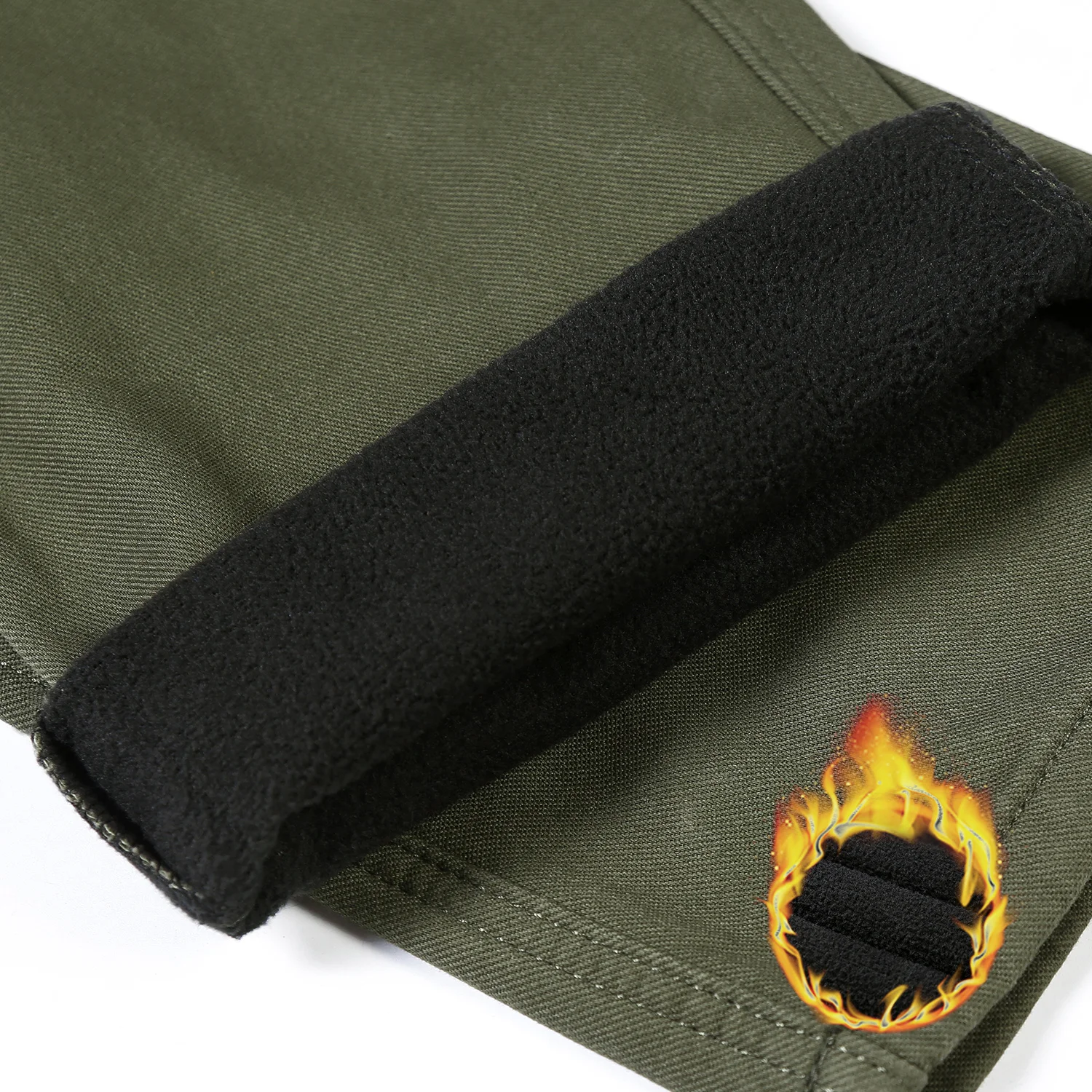 Pantaloni cargo da uomo addensati foderati in pile caldo invernale di alta qualità Tuta multitasche Abbigliamento da lavoro Pantaloni da esterno Taglie forti 40