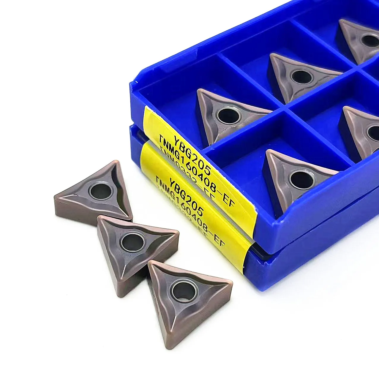 Insertos de carburo de acero inoxidable, accesorio de mecanizado original, TNMG220404 EF TNMG220408 EF YBG205 TNMG160404 EF TNMG160408 EF 100%
