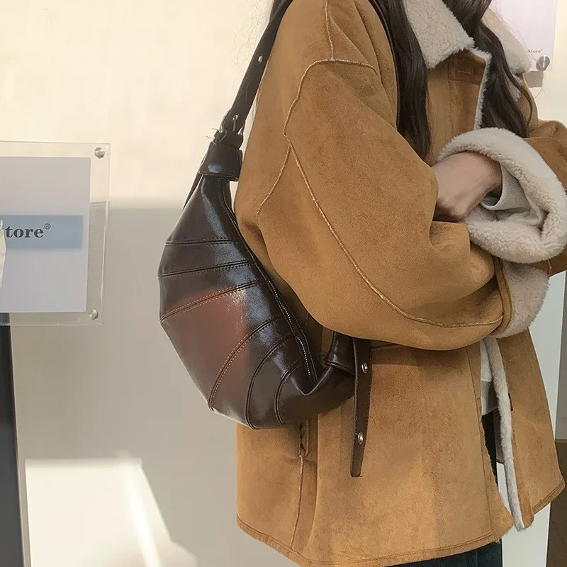Fashion Retro Women Crossbody Bag New Underarm Bag Autumn Winter Korean Style Versatile Shoulder Bags