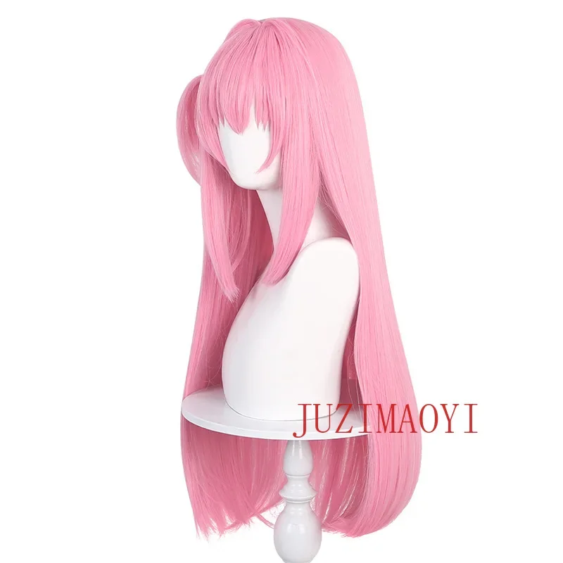 HN8 جودة عالية 80 سنتيمتر Gotou Hitori شعر مستعار تأثيري أنيمي تأثيري الوردي فروة الرأس الشعر مقاومة للحرارة بيروكات صناعية في المخزون + شعر مستعار Ca8...Gf