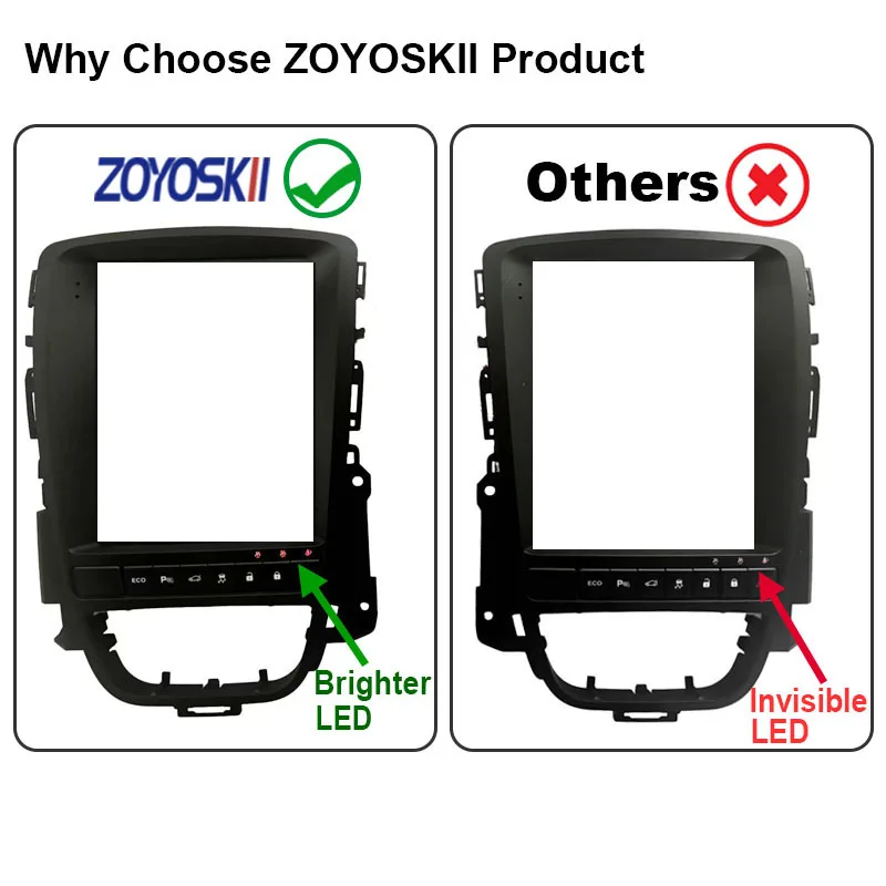 ECO Frame for Opel Astra J  Vauxhall Holden Cascada Car Radio Android Multimedia Screen GPS Navigation Player 2009-2018
