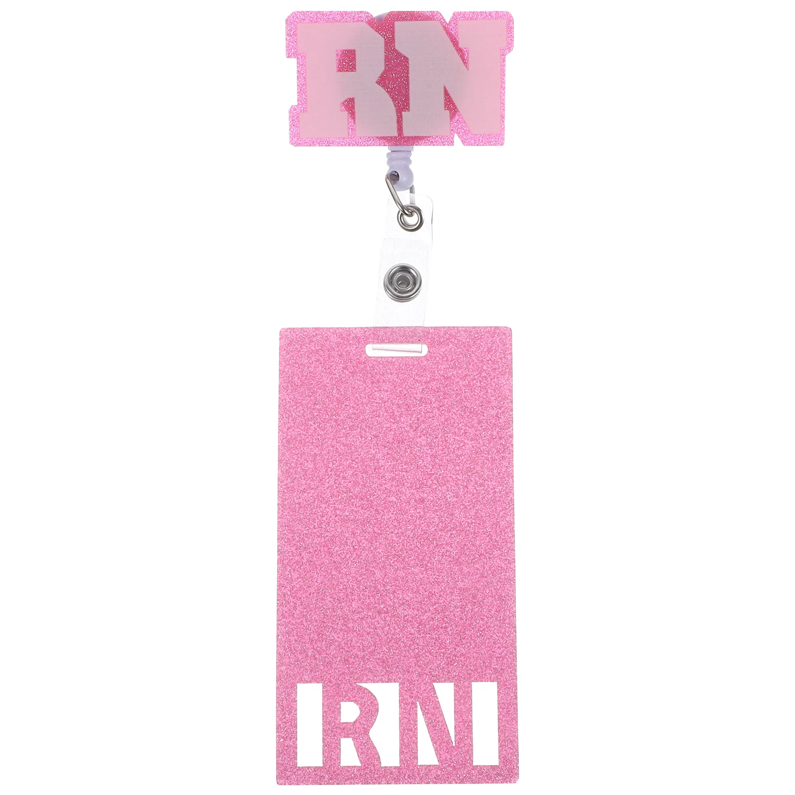 Nurse Chest Tag Id Badge Holders Retractable Reel Cards Acrylic for Nurses Clips