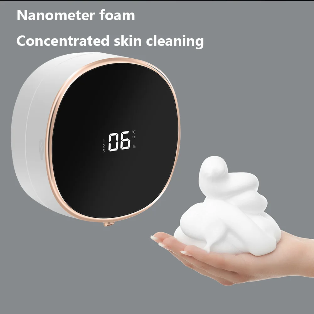 Automatic Soap Dispenser Wall Mountable Auto Dish Soap Dispenser USB Rechargable Portable Waterproof for Restaurants Home Public