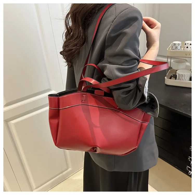 1 Stück Spezialtasche für Damen, große Kapazität, modische Joker-Umhängetasche, neue tragbare Handtasche für Pendler. – Detail 17