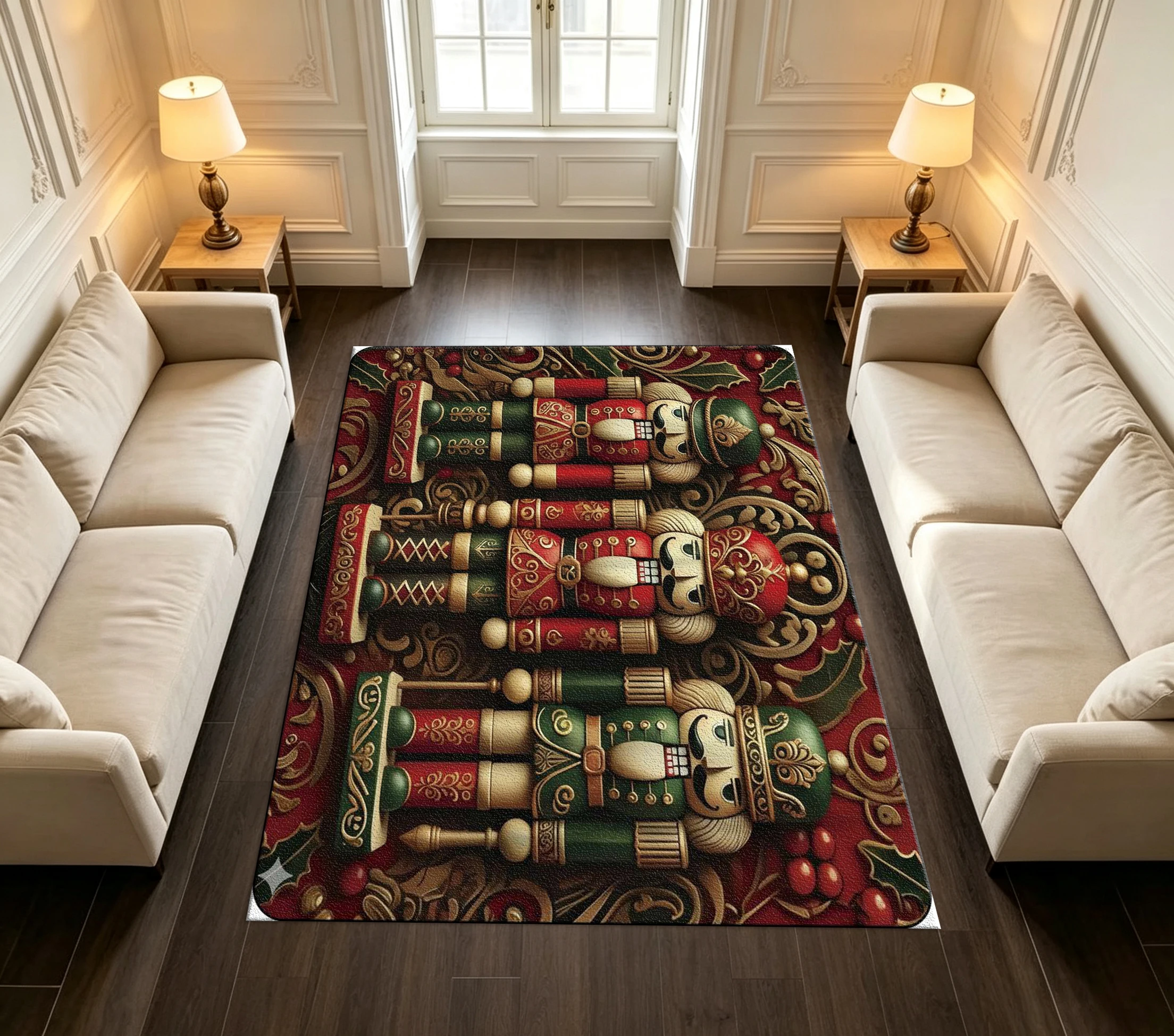 Christmas Nutcracker Holiday Rug