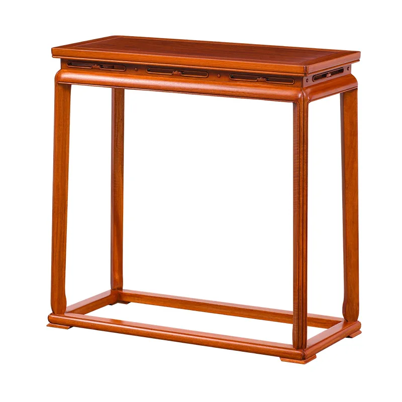 

LMM solid wood entrance table mahogany furniture against the wall long case living room strip table