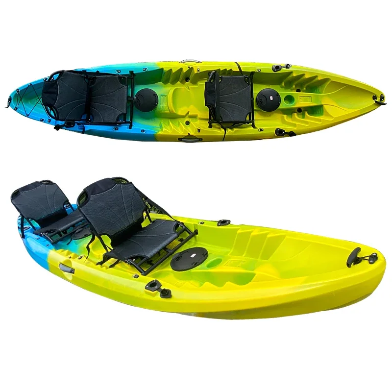 3.97m 13.02ft 2+1 Kayak Sit On Top Fishing Leisure Kayak 3 Seat 2 Seats Rent Kayak