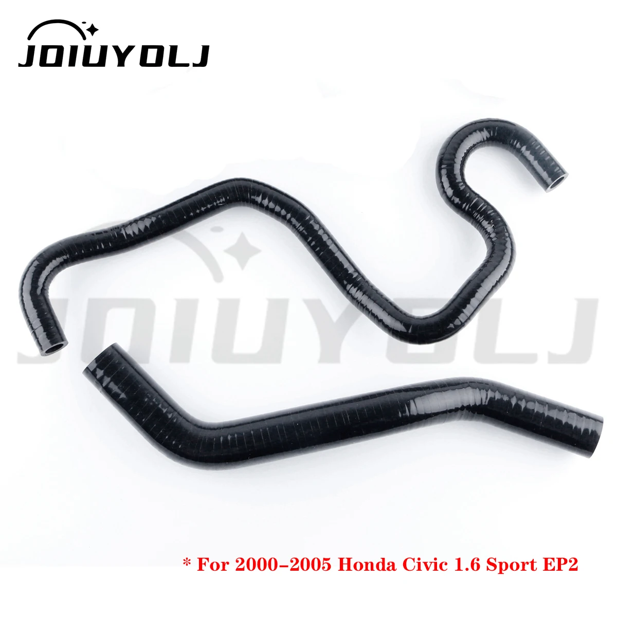 2Pcs Silicone Radiator Heater Coolant Hose Kit For Honda Civic EP2 1.6 Sport D16V1 2000-2005