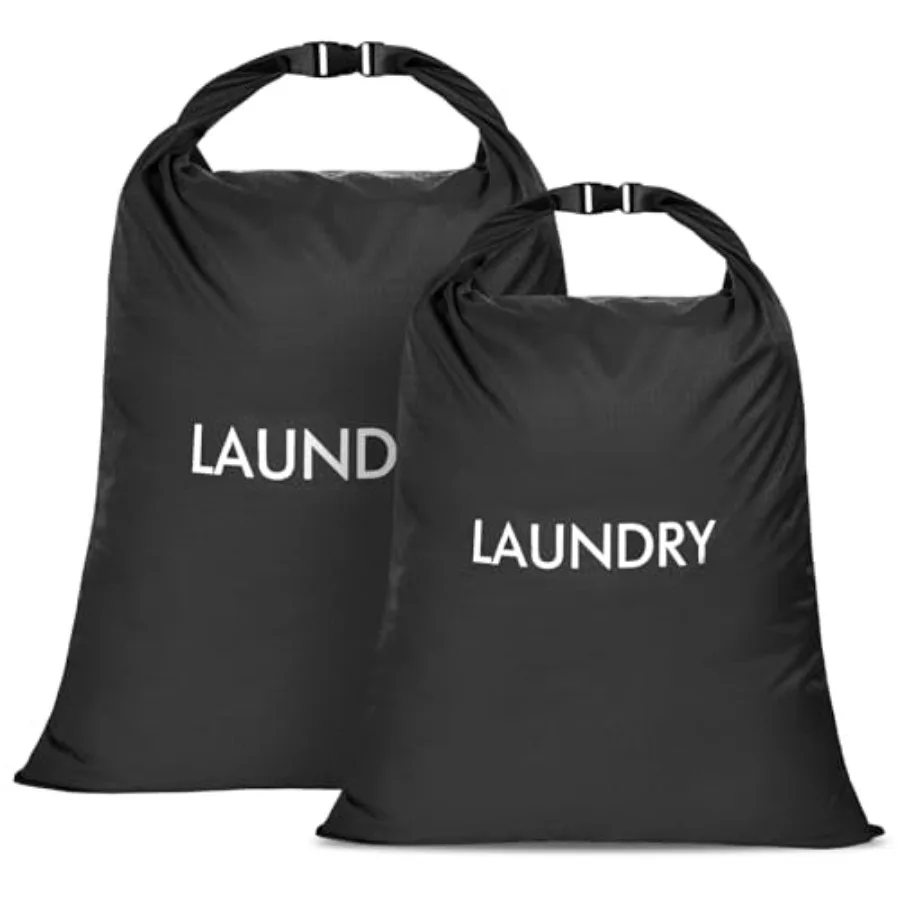 

2 Pk Waterof Travel Laundry BaSet, Roll-Top Wet Dry Bafor Odor Control and SeparatinDir s, Pkable Spe Saver Organ for G, Swimmi