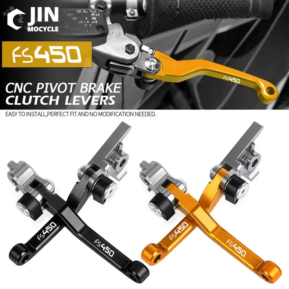 

CNC Motorcycle DirtBike Motocross dirt bike Pivot Brake Clutch Levers FOR HUSQVARNA FS450 2016 2017 2018 handbrake Lever FS 450