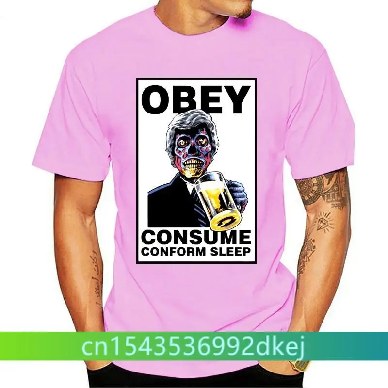 THEY LIVE CONSUME T SHIRT TOP SCI FI HORROR MOVIE FILM VINTAGE RETRO