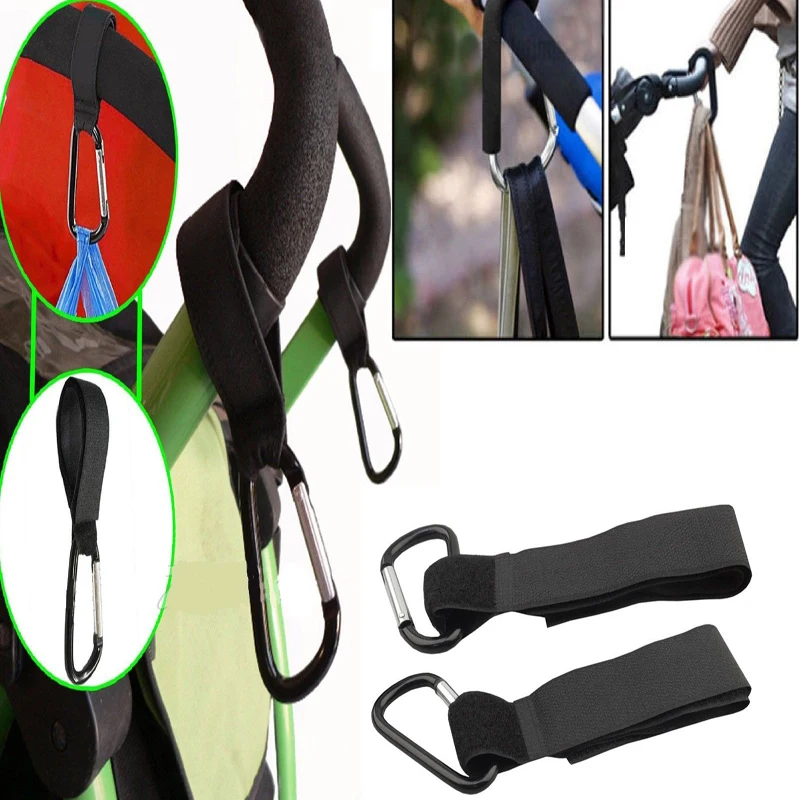 Baby Stroller Hook Multifunctional Basket Strap Bag Hanger Grip Accessories Pram Hook for Diaper Changing Bags Clothing