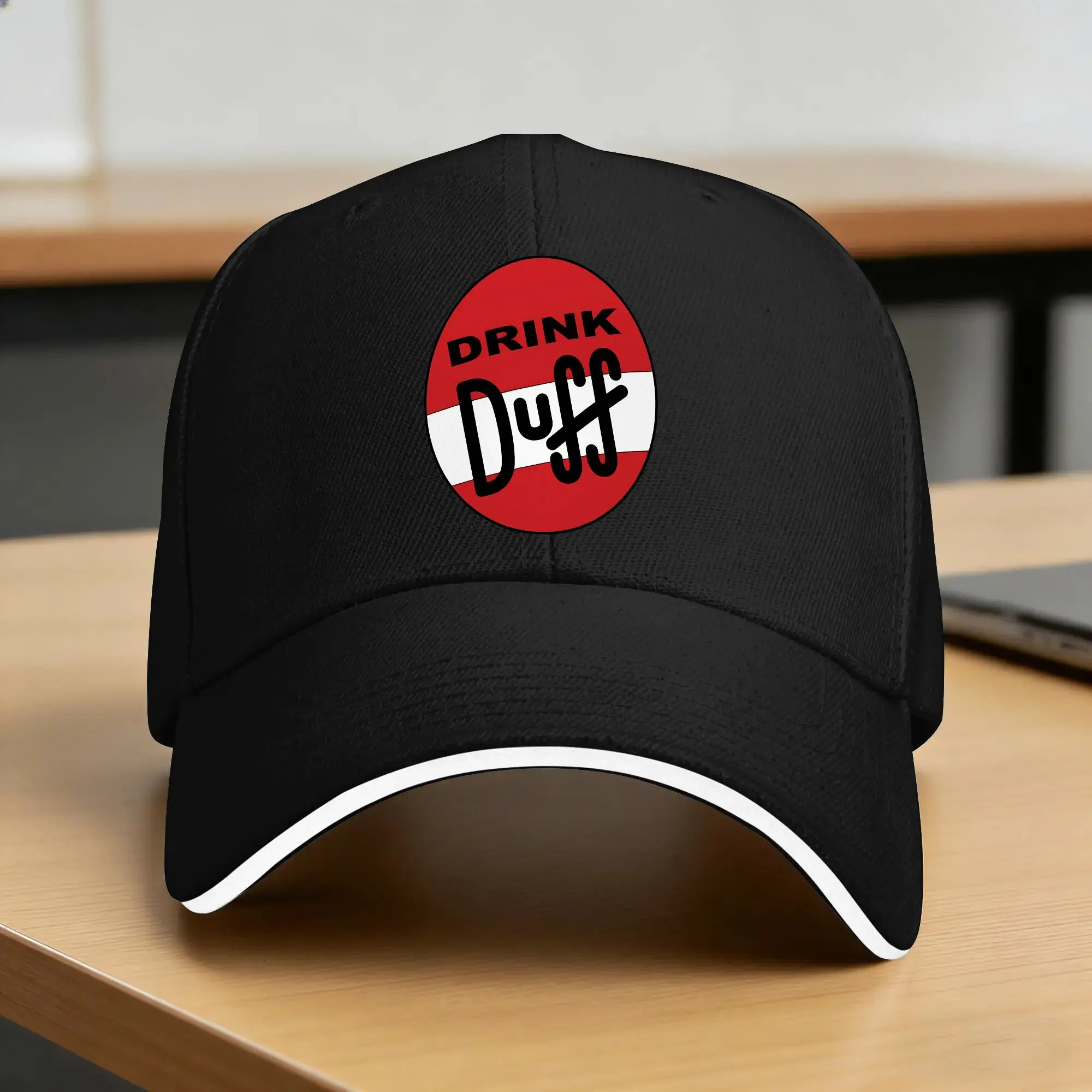 The S-Simpson Duff Beer Circle Baseball Cap Energy Drink Streetwear Trucker Hat Summer Unisex-Teens Kpop Rock Baseball Caps