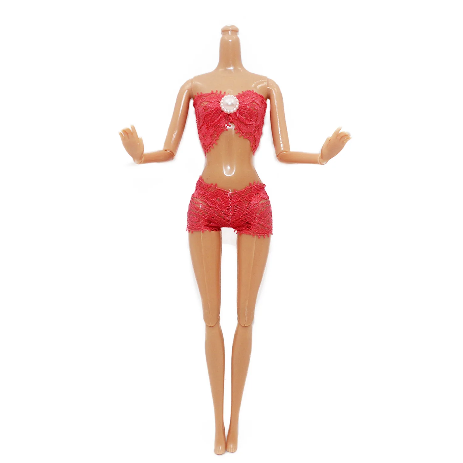 Nueva ropa adecuada para muñecas de 30cm, bragas de encaje sexis a la moda + conjunto de chaleco 1/6 BJD, vestido diario, accesorios de ropa para jugar a las casitas