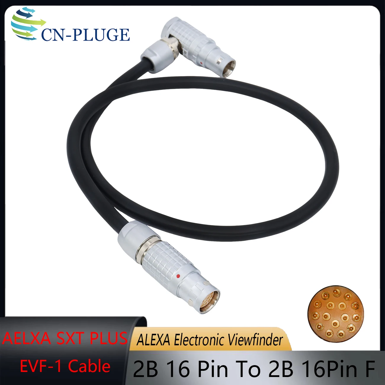 ARRI ALEXA SXT PLUS Camera EVF-1 Eyepiece Cable ALEXA Electronic Viewfinder 16 pin to 16 pin Female Plug