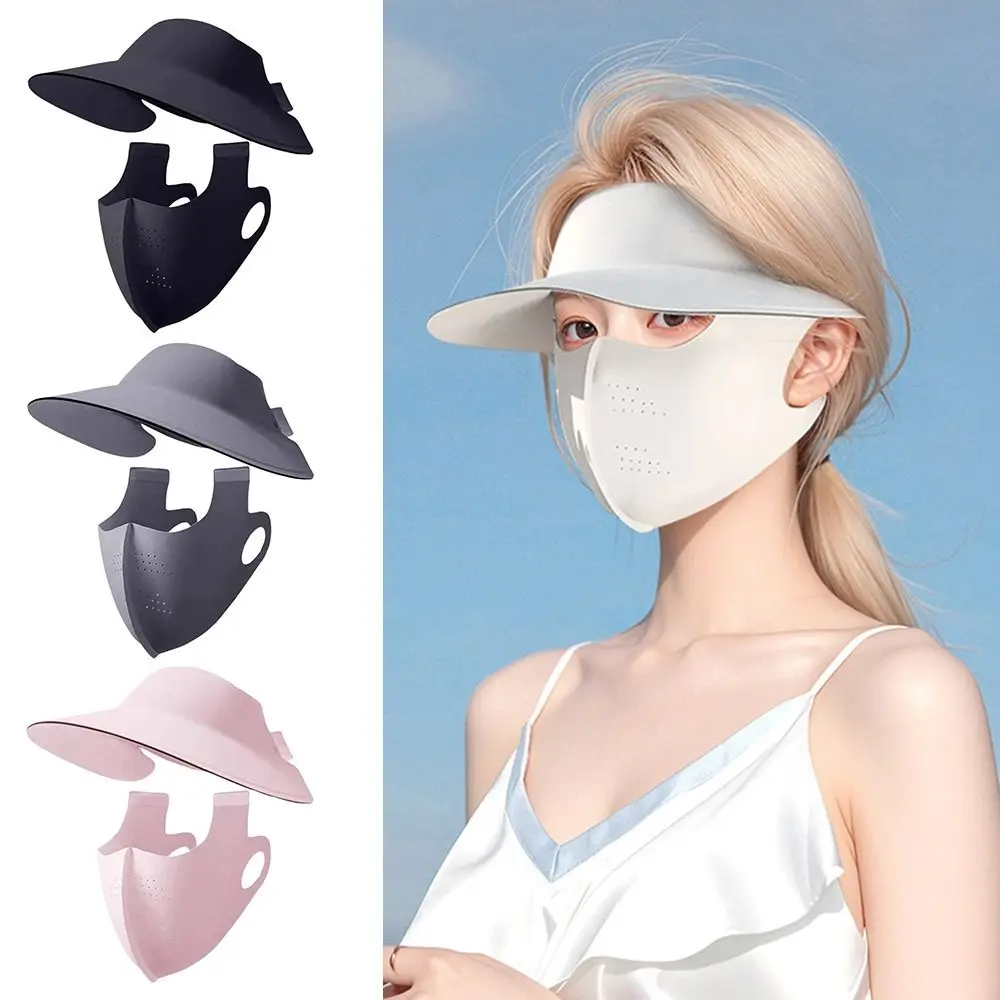 

New Eye Protection Cycling Face Mask 3D Breathable Anti-UV Face Cover Full Face Dustproof Sun Protection Mask Summer