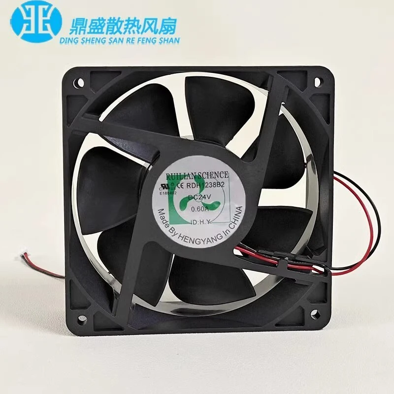 

S+ RUILIAN RDH1238B2 12038 24V 0.60A 12CM 2-wire Inverter Cooling Fan